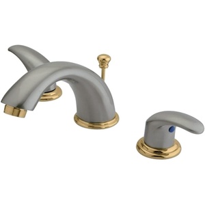 image:imageKingston Brass KB6964LL Legacy 8Inch to 16Inch Widespread Lavatory Faucet with Pop Up Polished Chrome and Polished BrassBrushed NickelPolished Brass