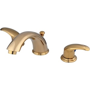 image:imageKingston Brass KB6964LL Legacy 8Inch to 16Inch Widespread Lavatory Faucet with Pop Up Polished Chrome and Polished BrassPolished Brass