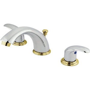 image:imageKingston Brass KB6964LL Legacy 8Inch to 16Inch Widespread Lavatory Faucet with Pop Up Polished Chrome and Polished BrassPolished ChromePolished Brass