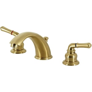 image:imageKingston Brass KB962 Magellan Widespread Bathroom Faucet 8Inch Adjustable Center Polished BrassBrushed Brass