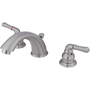 image:imageKingston Brass KB962 Magellan Widespread Bathroom Faucet 8Inch Adjustable Center Polished BrassBrushed Nickel