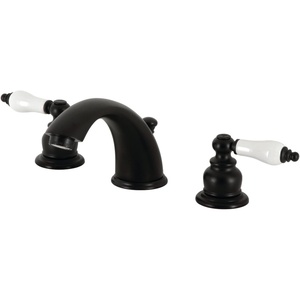 image:imageKingston Brass KB972B Victorian Widespread Bathroom Faucet Polished BrassMatte Black