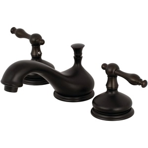 image:imageKingston Brass KS1166NL Heritage Widespread Bathroom Faucet Polished Nickel 55 x 35 x 275Oil Rubbed Bronze