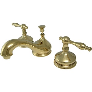 image:imageKingston Brass KS1166NL Heritage Widespread Bathroom Faucet Polished Nickel 55 x 35 x 275Polished Brass