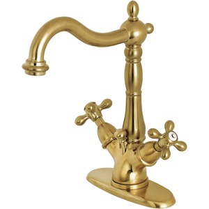 image:imageKingston Brass KS1437AX 4 in Centerset Bathroom Faucet Brushed BrassBrushed Brass