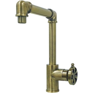 image:imageKingston Brass KS144RXBB Belknap SingleHandle Bathroom Faucet with Push PopUp Brushed BrassAntique Brass
