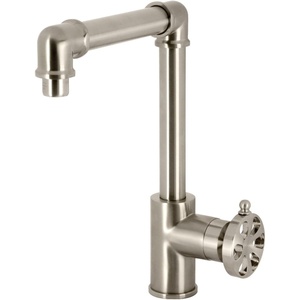 image:imageKingston Brass KS144RXBB Belknap SingleHandle Bathroom Faucet with Push PopUp Brushed BrassBrushed Nickel