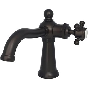 image:imageKingston Brass KS154BXCP Nautical SingleHandle Bathroom Faucet with Push PopUp Polished ChromeOil Rubbed Bronze