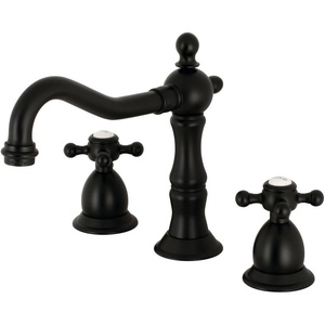 image:imageKingston Brass KS1971BX 8 in Widespread Bathroom Faucet Polished ChromeMatte Black
