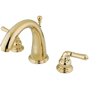 image:imageKingston Brass KS2969 Naples Widespread Bathroom Faucet Brushed NickelPolished BrassPolished Brass