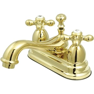 image:imageKingston Brass KS3605AX Restoration 4Inch Centerset Lavatory Faucet with Metal Cross Handle Oil Rubbed Bronze  OilRubbed BronzePolished Brass