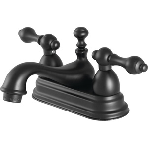 image:imageKingston Brass KS3607AL Restoration 4 Centerset Bathroom Faucet Brushed Brass638 x 45 x 306Matte Black