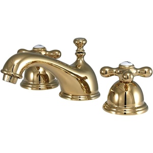image:imageKingston Brass KS3967AX 8 in Widespread Bathroom Faucet Brushed BrassPolished Brass