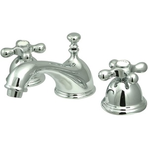 image:imageKingston Brass KS3967AX 8 in Widespread Bathroom Faucet Brushed BrassPolished Chrome
