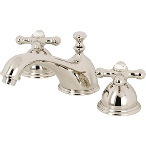 image:imageKingston Brass KS3967AX 8 in Widespread Bathroom Faucet Brushed BrassPolished Nickel