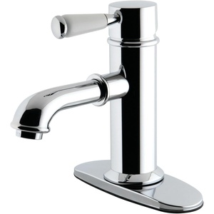 image:imageKingston Brass KS7411DPL Paris Single Porcelain Lever Handle Bathroom Faucet Polished ChromePolished Chrome
