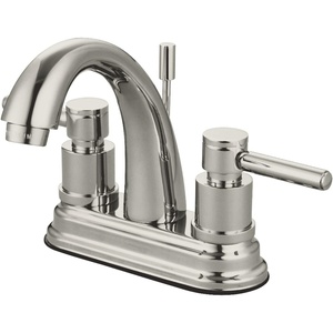 image:imageKingston Brass KS8612DL 4 in Centerset Bathroom Faucet Polished BrassBrushed Nickel