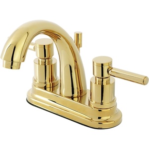 image:imageKingston Brass KS8612DL 4 in Centerset Bathroom Faucet Polished BrassPolished Brass