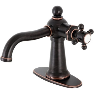 image:imageKingston Brass KSD154BXCP Nautical SingleHandle Bathroom Faucet with Push PopUp Polished ChromeNaples Bronze