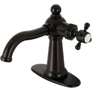 image:imageKingston Brass KSD154BXCP Nautical SingleHandle Bathroom Faucet with Push PopUp Polished ChromeOil Rubbed Bronze