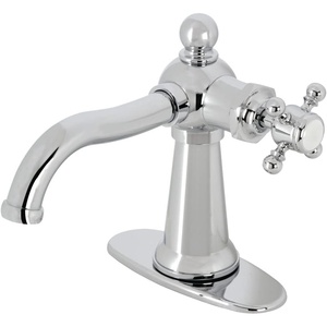 image:imageKingston Brass KSD154BXCP Nautical SingleHandle Bathroom Faucet with Push PopUp Polished ChromePolished Chrome