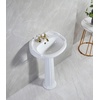 image:imageFauceture VPB2034 Stuart 20 Ceramic Pedestal Sink 4Inch 3 Hole Glossy White