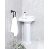 image:imageFauceture VPB2210 Pilaster 22 Ceramic Pedestal Sink Single Hole Glossy White