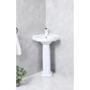 image:imageFauceture VPB2210 Pilaster 22 Ceramic Pedestal Sink Single Hole Glossy White