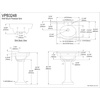 image:imageFauceture VPB3248 Imperial Wall Mount Pedestal Sink WhiteVPB3248