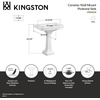 image:imageFauceture VPB3248 Imperial Wall Mount Pedestal Sink WhiteVPB4308