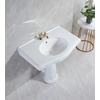 image:imageFauceture VPB3534 Sovereign 35 Ceramic Pedestal Sink 4Inch 3 Hole Glossy White