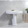 image:imageFauceture VPB3534 Sovereign 35 Ceramic Pedestal Sink 4Inch 3 Hole Glossy White