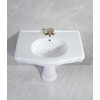 image:imageFauceture VPB3534 Sovereign 35 Ceramic Pedestal Sink 4Inch 3 Hole Glossy White