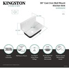 image:imageGourmetier GCKWS302010 Petra Galley 30 x 20 Cast Iron Wall Mount Kitchen Sink White