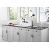 image:imageGourmetier GCKWS302010 Petra Galley 30 x 20 Cast Iron Wall Mount Kitchen Sink White