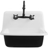 image:imageGourmetier GCLWS22187 Petra Galley 22 x 18 Cast Iron Wall Mount Utility Sink White