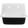image:imageGourmetier GCLWS22187 Petra Galley 22 x 18 Cast Iron Wall Mount Utility Sink White
