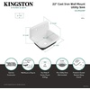 image:imageGourmetier GCLWS22187 Petra Galley 22 x 18 Cast Iron Wall Mount Utility Sink White
