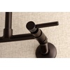 image:imageKingston Brass Concord 8Inch Adjustable Center Wall Mount Kitchen Faucet Brushed NickelOil Rubbed Bronze