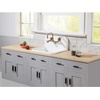 image:imageKingston Brass Concord 8Inch Adjustable Center Wall Mount Kitchen Faucet Matte BlackBrushed Brass