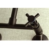 image:imageKingston Brass Concord 8Inch Adjustable Center Wall Mount Kitchen Faucet Matte BlackOil Rubbed Bronze