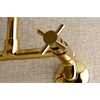 image:imageKingston Brass Concord 8Inch Adjustable Center Wall Mount Kitchen Faucet Matte BlackPolished Brass