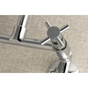 image:imageKingston Brass Concord 8Inch Adjustable Center Wall Mount Kitchen Faucet Matte BlackPolished Chrome