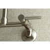 image:imageKingston Brass Concord 8Inch Adjustable Center Wall Mount Kitchen Faucet Polished ChromeBrushed Nickel