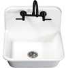 image:imageKingston Brass Concord 8Inch Adjustable Center Wall Mount Kitchen Faucet Polished ChromeMatte Black