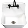 image:imageKingston Brass Concord 8Inch Adjustable Center Wall Mount Kitchen Faucet Polished ChromeMatte Black