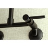 image:imageKingston Brass Concord 8Inch Adjustable Center Wall Mount Kitchen Faucet Polished ChromeMatte Black