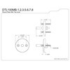 image:imageKingston Brass DTL102 Overflow Plate for Trip Lever Drain Polished Brass 319 x 319 x 206Brushed Nickel
