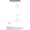 image:imageKingston Brass DTT107 Bathtub Overflow Plate Brushed Brass 3316 Inch DiameterMatte Black