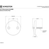 image:imageKingston Brass DTT107 Bathtub Overflow Plate Brushed Brass 3316 Inch DiameterOil Rubbed Bronze